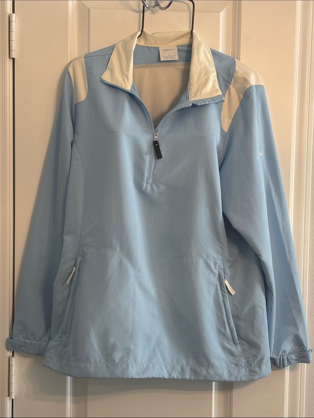 Nike Golf Light Blue Women's Half-Zip Windbreaker Jacket - Large